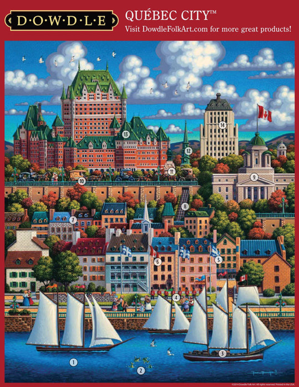 Québec City Puzzle (500 Pieces) Cardston Book Shop