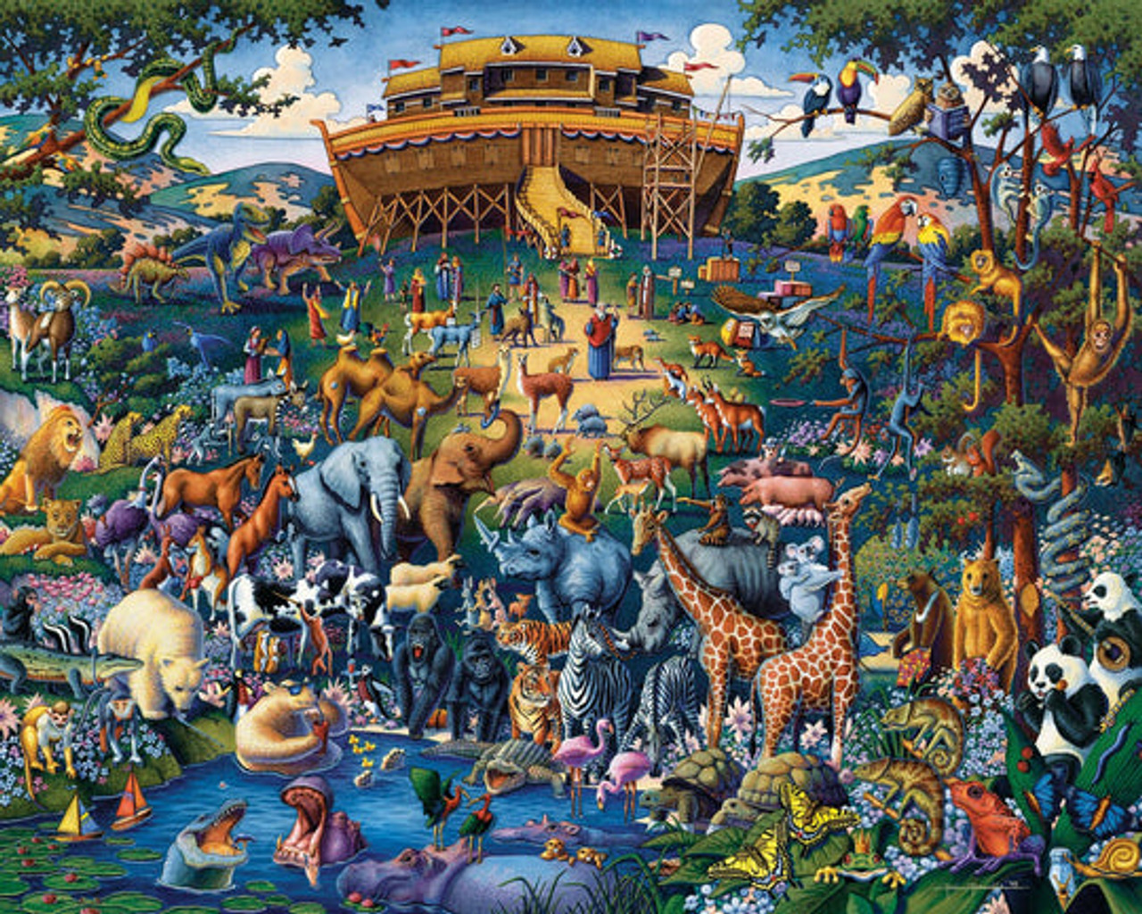 Noah's Ark  Puzzle (500 or 1000 Pieces) Choose size of puzzle in options*