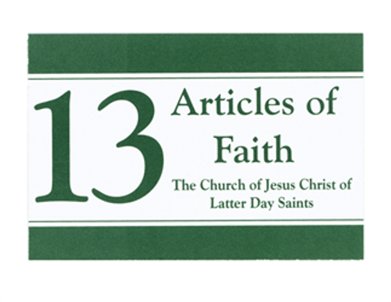 Articles of Faith Vinyl-Coated Bookmark (Pack of 10) *