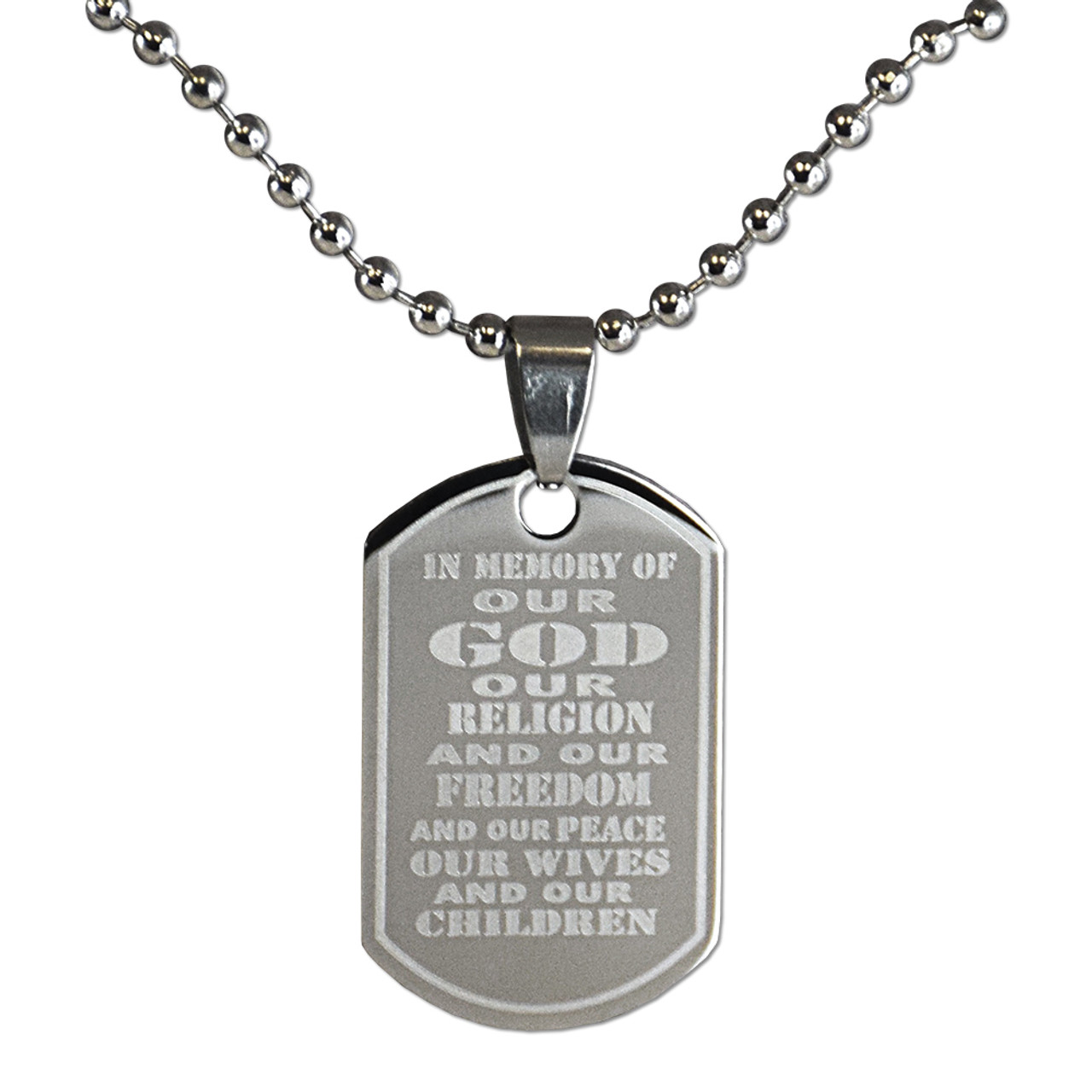 Boy - Title of Liberty Dog Tag   *