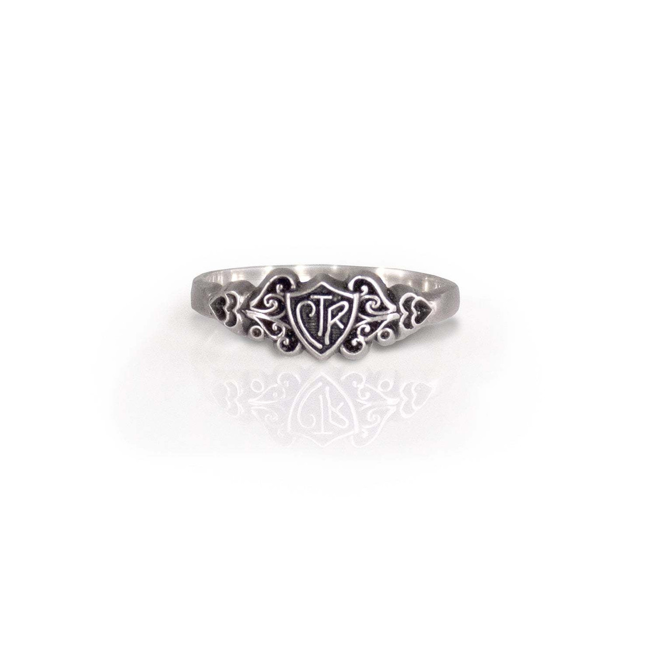 Filigree CTR Ring (Antiqued Sterling Silver) 