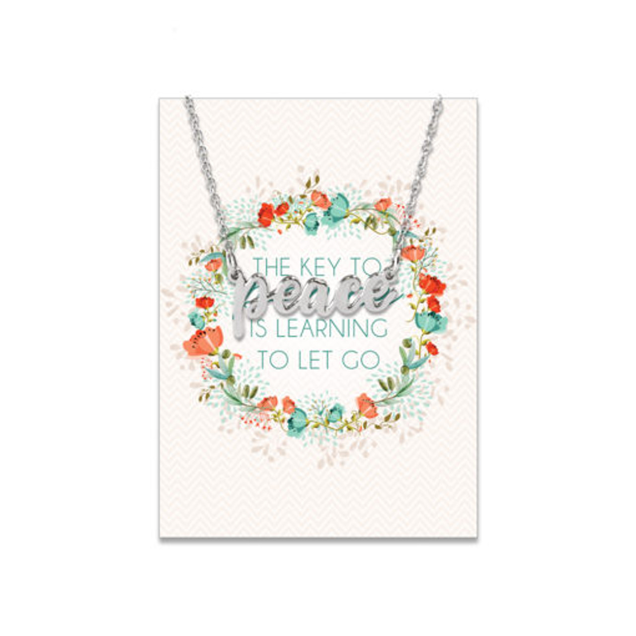 Peace Script Necklace