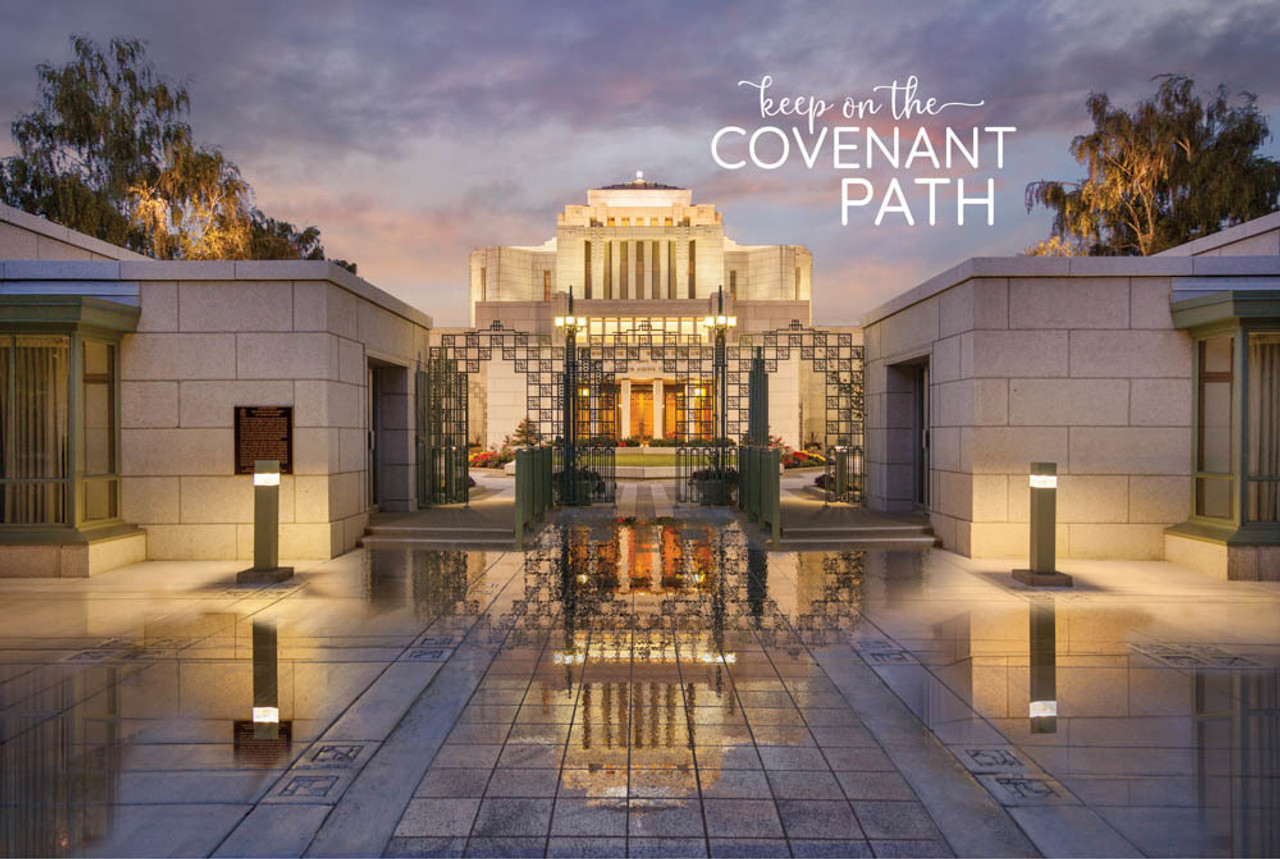 Cardston Temple - Covenant Path (12x18 Repositionable Poster)