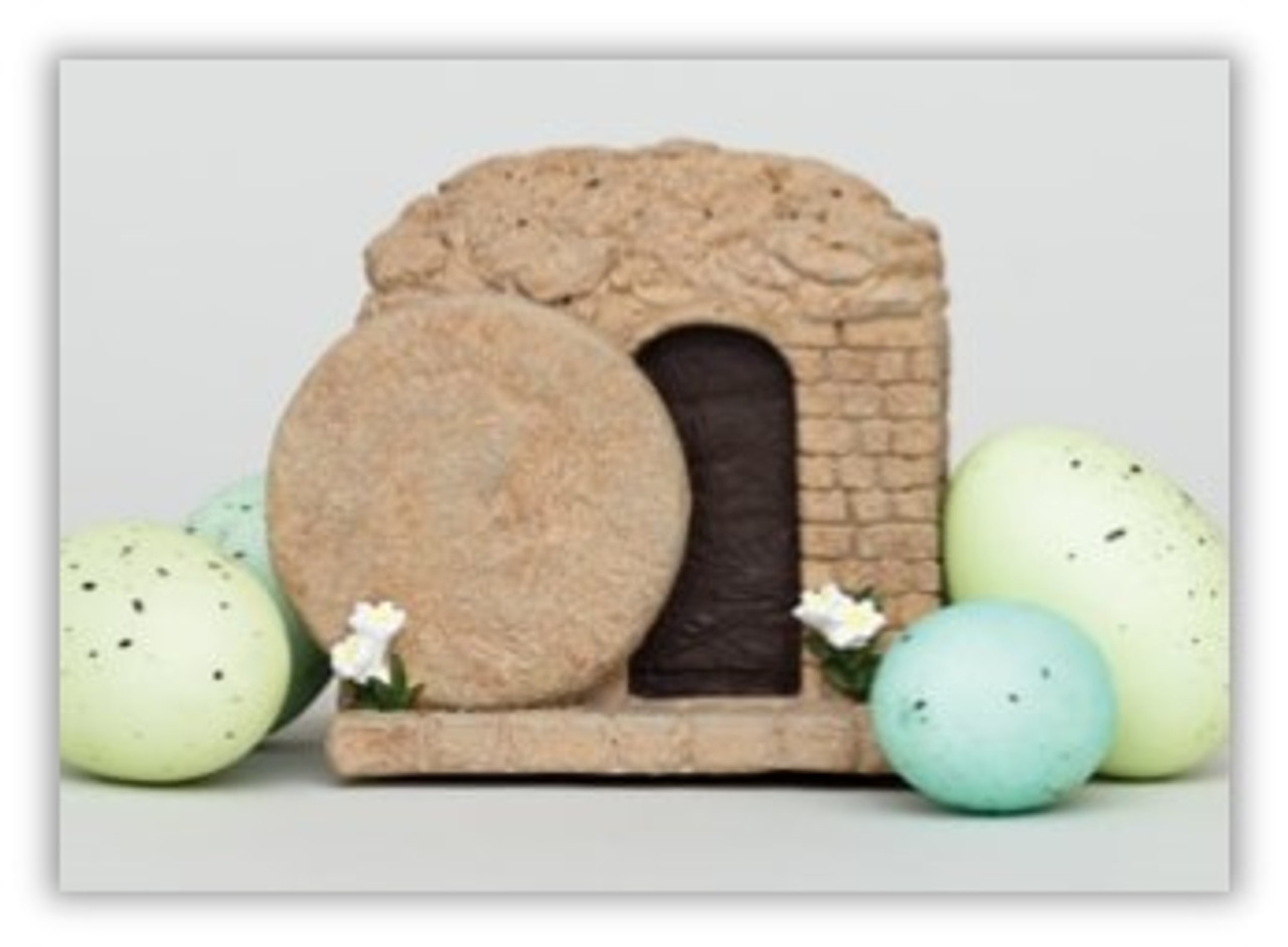  Easter Tomb Musical Box Plays "He Is Risen" *