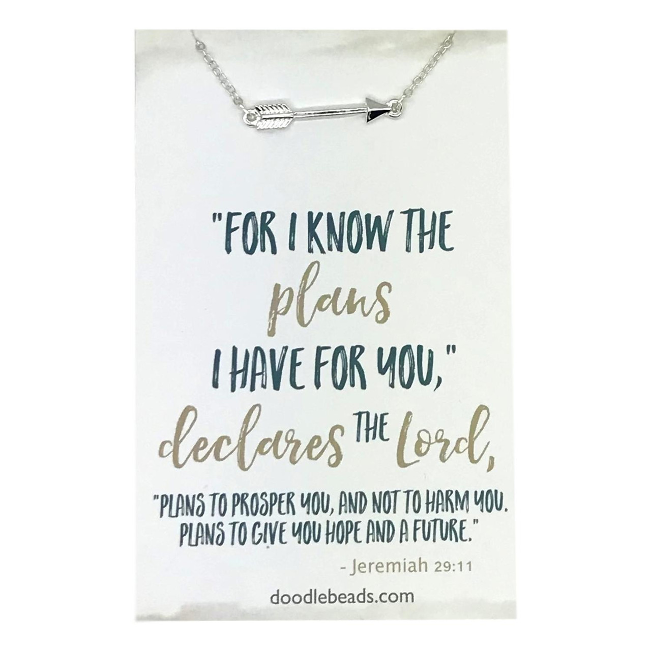 For I Know the Plans I have for You Necklace Silver*