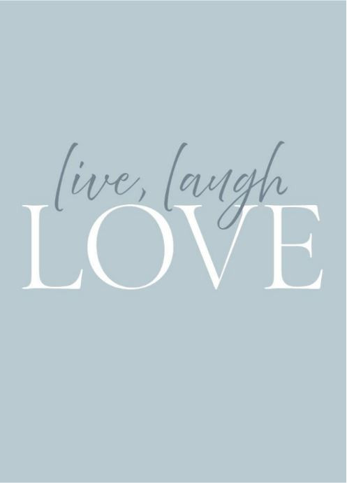 Wedding Live Laugh Love Greeting Card