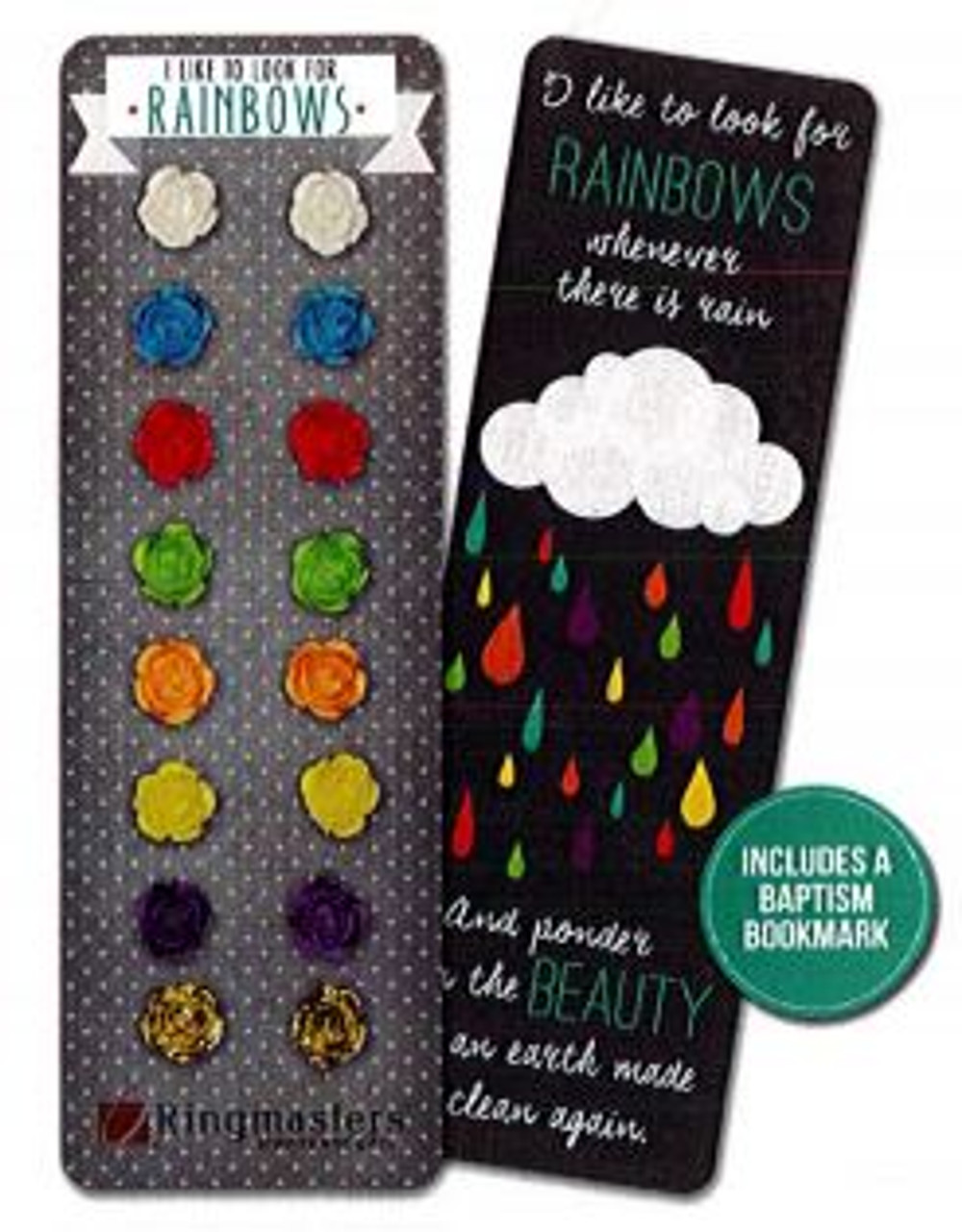 Baptism Rainbow Earrings & Bookmark*