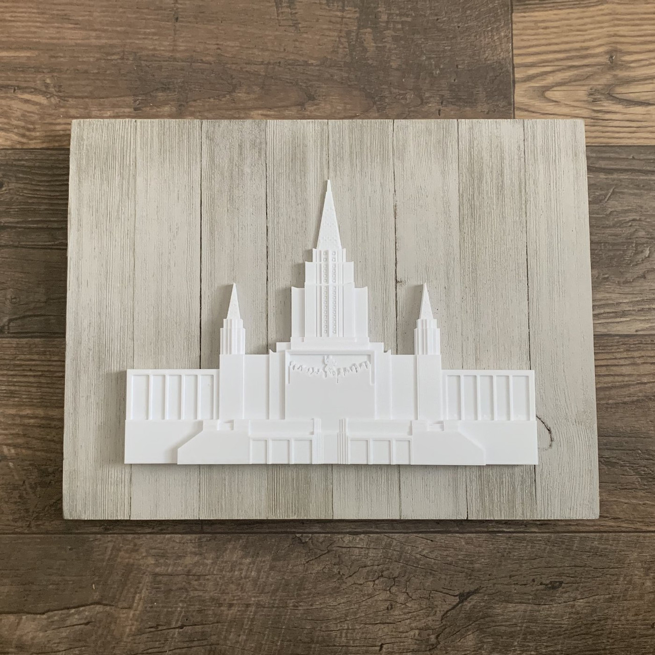 Latter-Day Temple Wall Decor - Pallet Surface (12x16 Whitewash)*