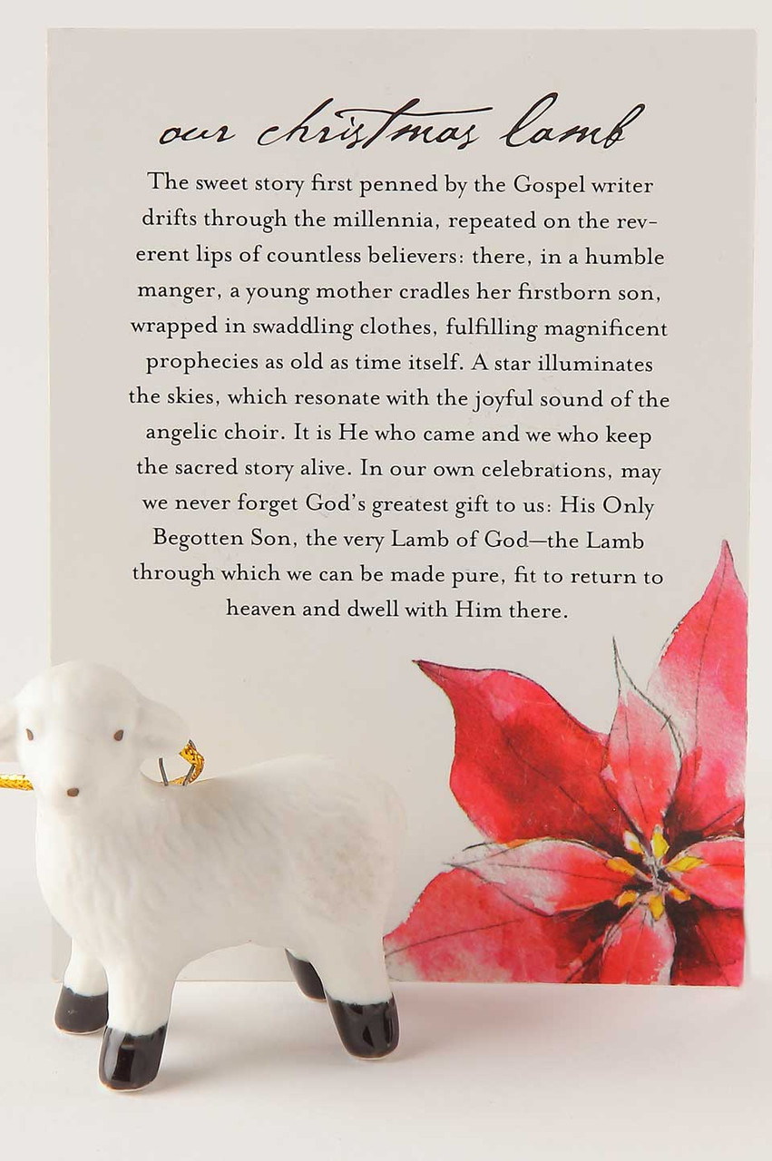 Our Christmas Lamb with Prayer Card (While Supplies Last)