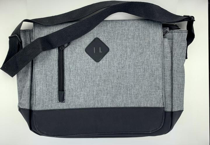 Messenger Bag Gray and Black (Ideal for Missionaries) Cardston Book