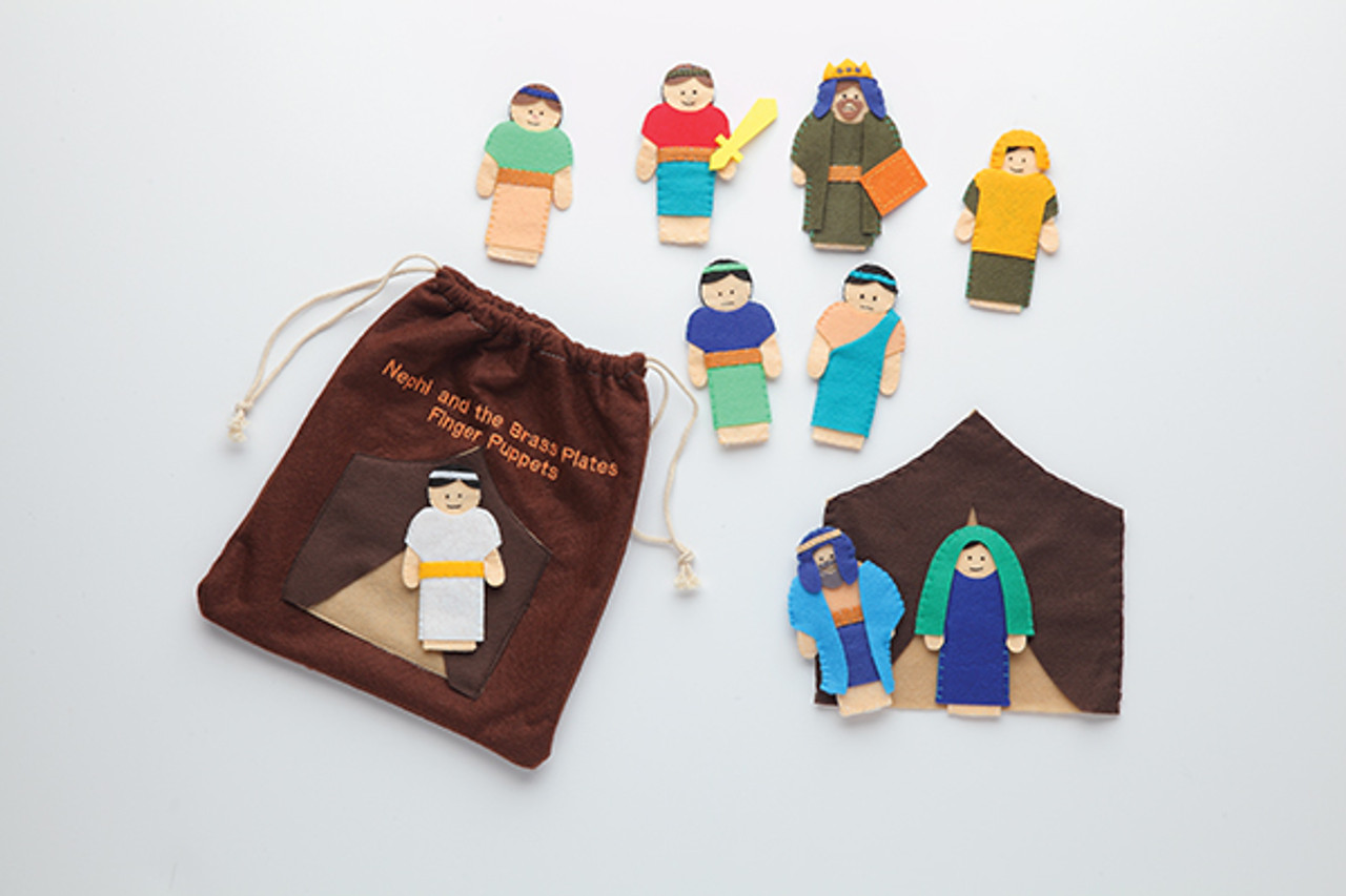 Nephi and the Brass Plates Finger Puppets (Quiet Bag)*