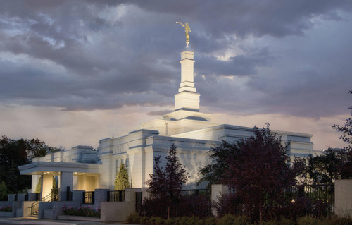 Edmonton Alberta Temple Recommend Holder   Art by Robert Boyd