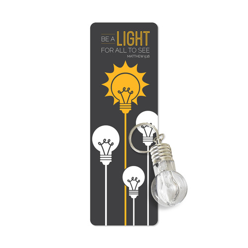 Be A Light Bookmark & Light-up Keychain