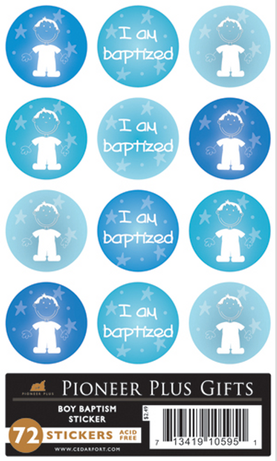 I Am Baptized Boy (Stickers)