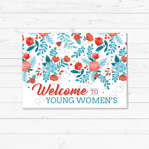 Welcome to Young Women's - Greeting Card