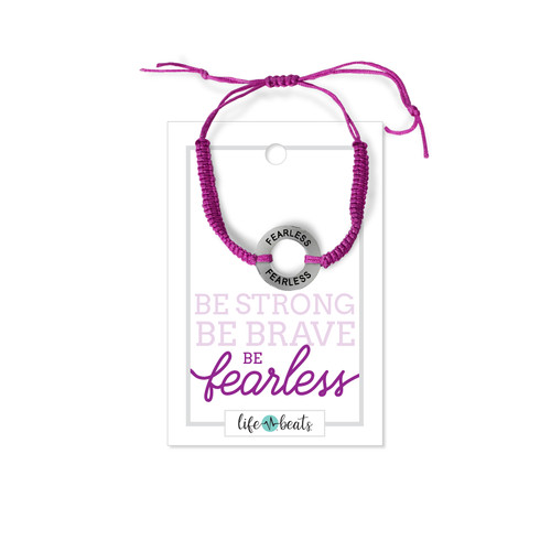 Fearless Purple String Bracelet