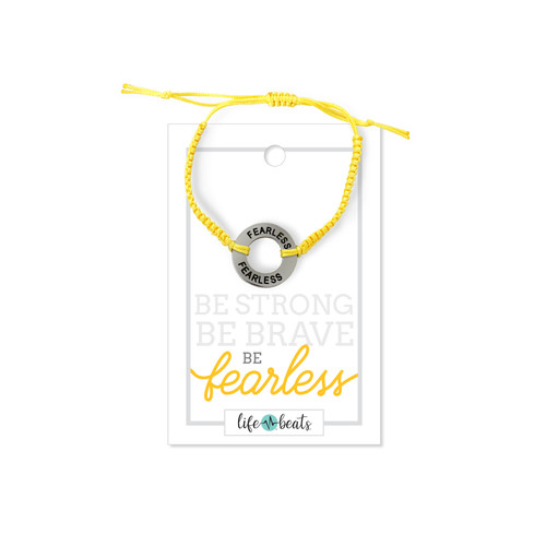 Fearless Yellow String Bracelet