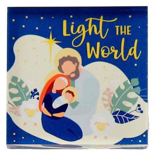 Light the World (Acrylic Square Magnet)