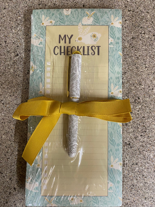 My Checklist - Bunnies  Magnetic Notepad Pen (While Supplies Last)*