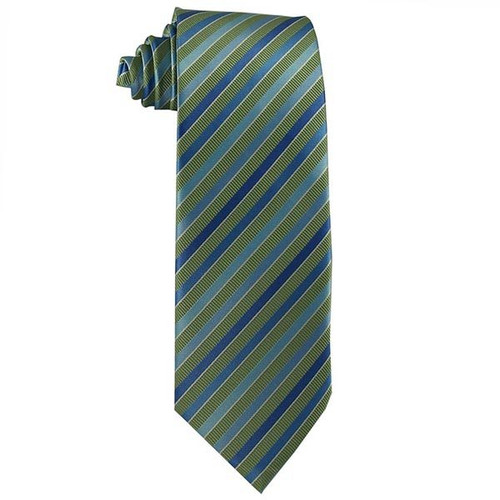 Olive, Jade, and Meadow Green Stripe Men's Tie ages 14 +