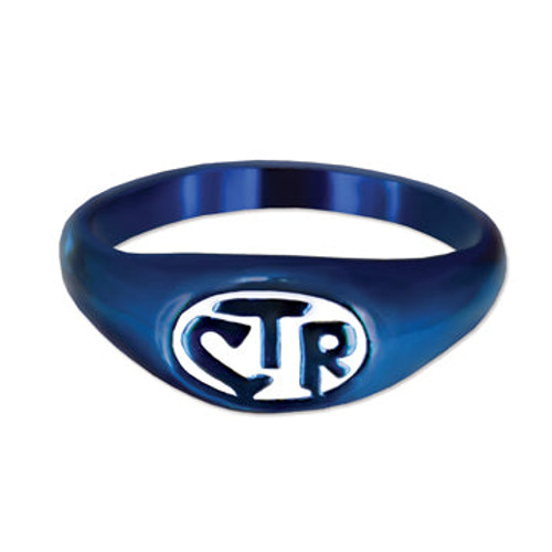 Blue and White Allegro CTR Ring (Stainless Steel) While supplies last*
