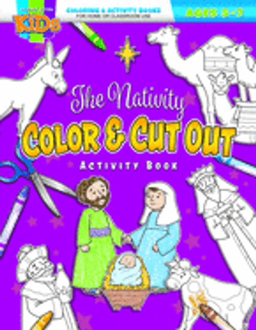 The Nativity Color & Cut Out (Coloring Activity Book)*