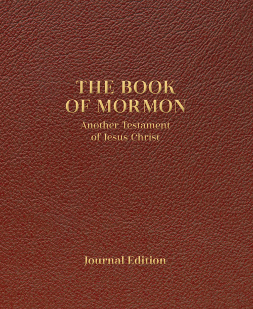 The Book of Mormon Journal Edition Brown Faux Leather (Hardcover)*