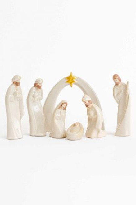 Tan Nativity Porcelain 5" (7 Pieces)*