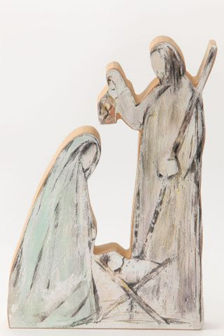 Accent Holy Family (Wood Cutout) While supplies last*