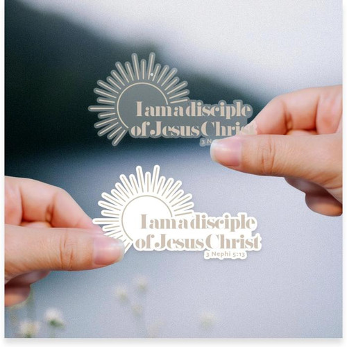 2024 I Am a Disciple of Jesus Christ - Youth Theme Sun with Words (Vinyl Sticker)*