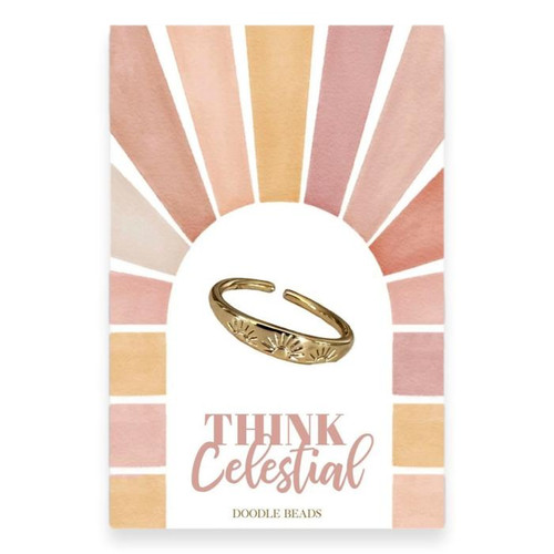 Think Celestial Sun Ring (Gold)