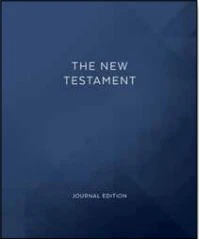 The New Testament Journal Edition Large Print Blue (Paperback)