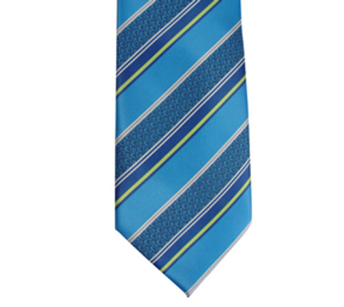 Boys CTR Royal Blue Stripe Clip Tie