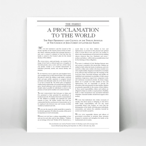 The Proclamation to the World (5x4 Print Only)*