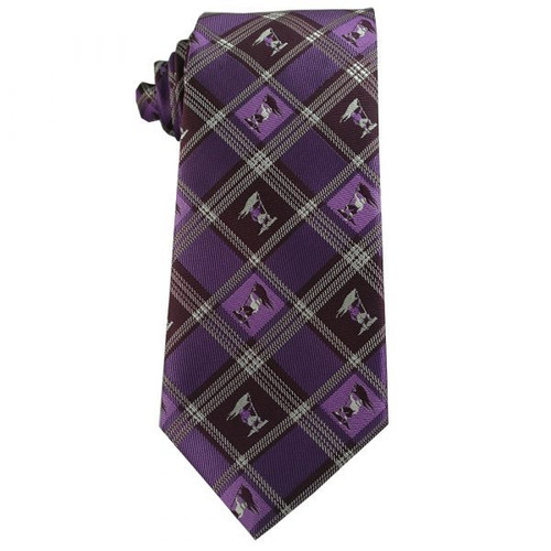 Captain Moroni Purple Plaid Youth Tie ages 8-14