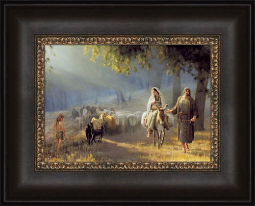 Journey To Bethlehem 20x16 framed Strata Design  *