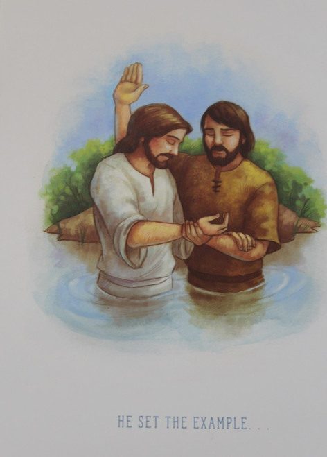 Baptism Greeting Card - He Set The Example*