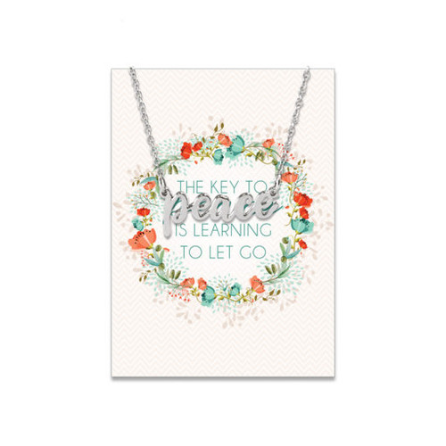 Peace Script Necklace