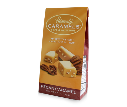Heavenly Caramels Pecan 4.7 oz bag by J.Morgan's Confections