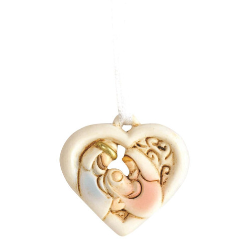 Holy Family in Heart (Small Ornament) While supplies last*