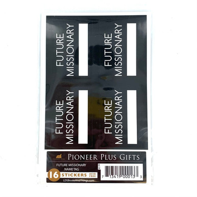 Future Missionary Name Tag (Stickers) - Cardston Book Shop