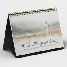 Walk with Jesus Daily - Art & Scripture Inspirational Calendar