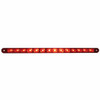 14 LED 12" Sequential Light Bar Only - Red LED/Red Lens