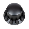 Matte Black Dome Rear Axle Cover With 33mm Thread-on Nut Cover