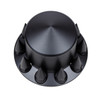 Matte Black Pointed Rear Axle Cover With 33mm Spike Thread-On Nut Cover