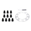 Aero Full-Moon Rear Axle Cover Kit - Matte Black