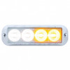 4 LED Warning Light - Amber LED/White LED