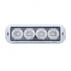 4 LED Warning Light - Amber LED/White LED