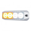 4 LED Warning Light - Amber LED/White LED