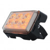 6 High Power LED Rectangular Warning Light With Bracket - Amber LED